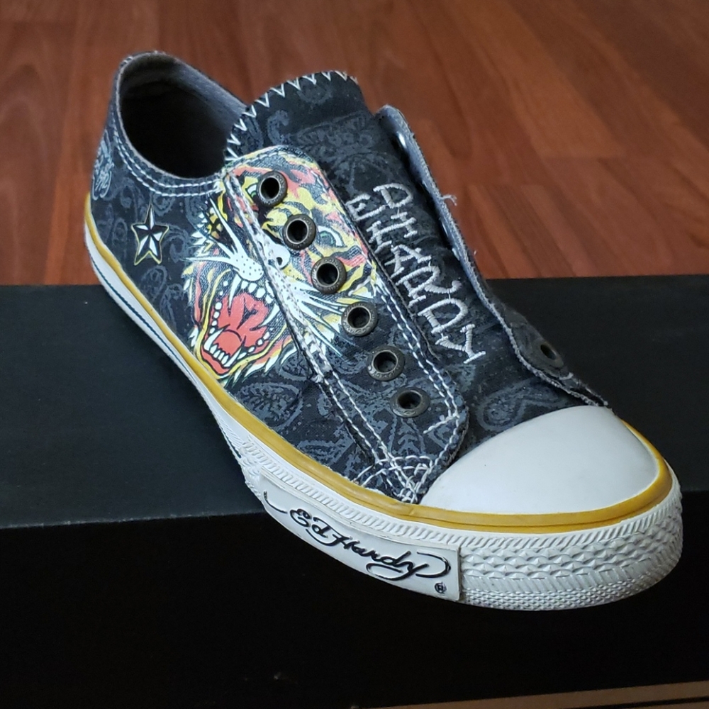 ED HARDY SLIP-ONS